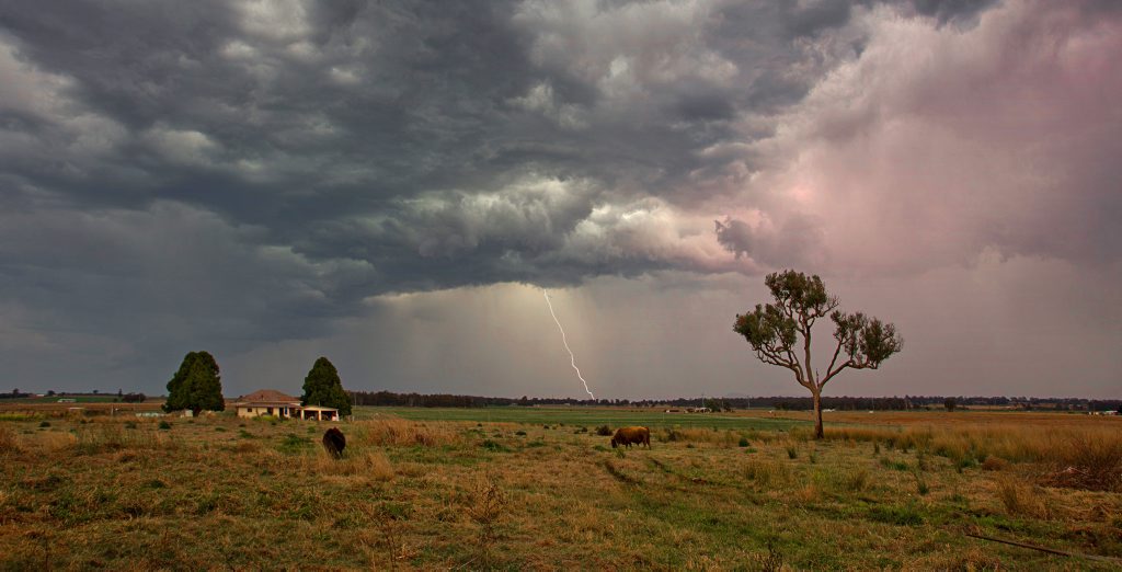 Chris McFerran snapped this shot of the storm on Wednesday afternoon.